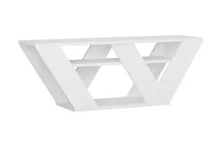 Produktfoto för NORDV&Auml;RK Pipralla TV-bord, w. 1 hylla - vit melamin (110x30)
