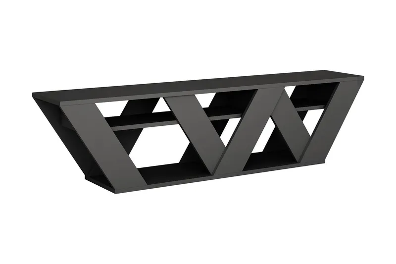 Bild 1 för NORDV&Auml;RK Ralla TV-bord, m 1 hylla - antracitgr&aring; melamin (158x30)