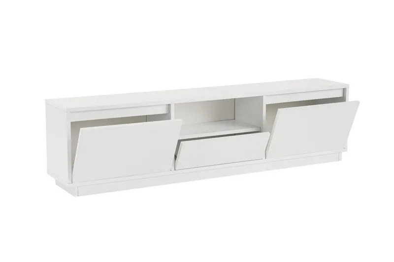 Bild 1 för NORDV&Auml;RK Vanguard TV-bord, w. 3 d&ouml;rrar och 1 fack - vit melamin (160x29,5)