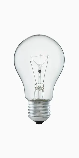 Produktfoto för Normalformad glödlampa klart glas E27 40W