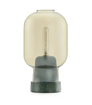 Produktfoto för Normann Copenhagen - Amp Bordslampa Guld/Grön Normann Copenhagen