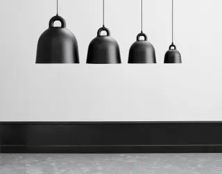 Produktfoto för Normann Copenhagen - Bell Taklampa Medium Svart Normann Copenhagen