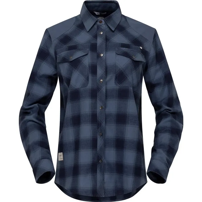 Alternativ bild 0 för Norrøna Femund Flannel Shirt W'S Navy Blazer