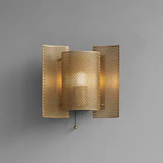 Produktfoto för Northern - Butterfly Perforated Vägglampa Brass