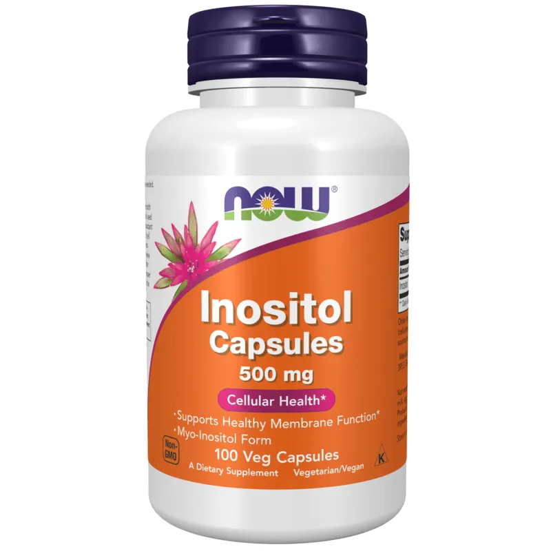 Bild 1 för NOW Inositol 500 mg 100 kapslar