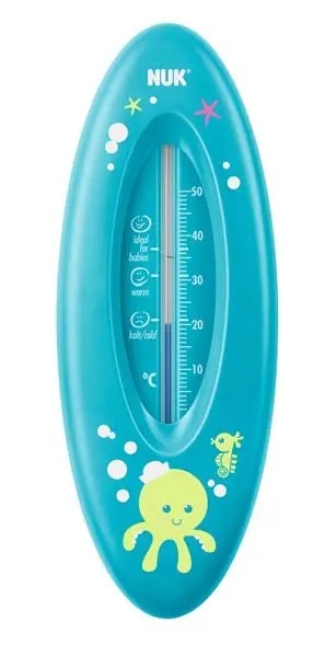 Produktfoto för NUK badtermometer, blå