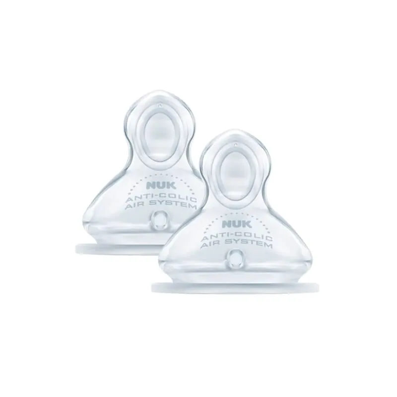 Bild 1 för NUK dinapp First Choice+ silicon 2-pack, stl M (0-6 mån)