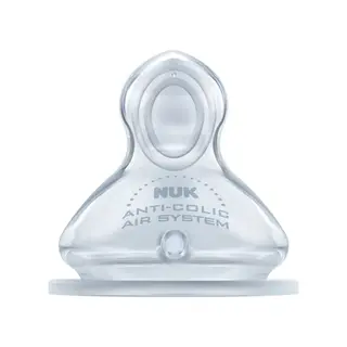 Produktfoto för NUK dinapp First Choice+ silicon 2-pack, stl M (6-18 mån)