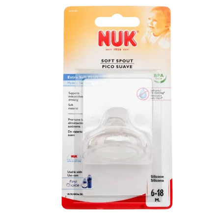 Bild 1 för NUK drickpip First Choice+ silikon 1-pack