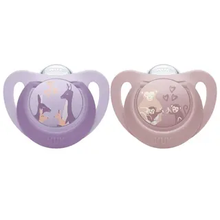 Produktfoto för NUK First Choice Monkey/Kangaroo, stl 6-18 mån 2 st