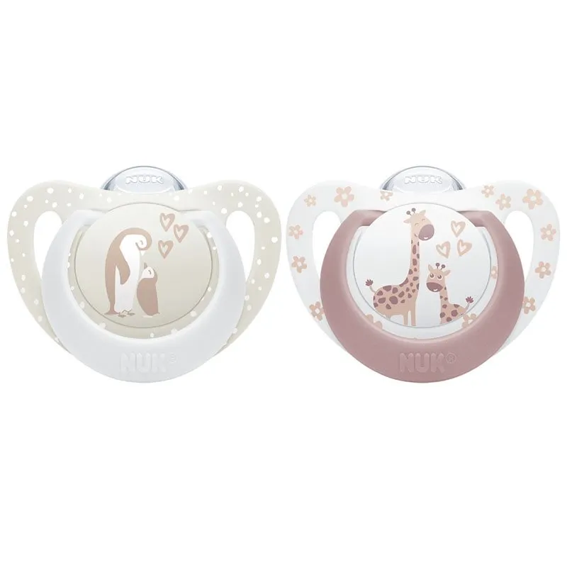Bild 1 för NUK First Choice Penguin/Giraffe, stl 0-6 mån 2 st