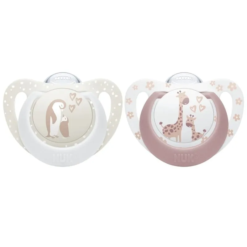 Bild 1 för NUK First Choice Penguin/Giraffe, stl 0-6 mån 2 st