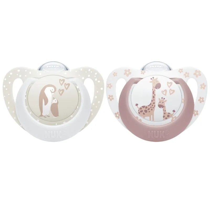 Bild 2 för NUK First Choice Penguin/Giraffe, stl 0-6 mån 2 st