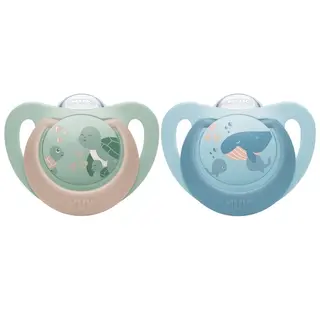 Produktfoto för NUK First Choice Turtle/Whale, stl 18-36 mån 2 st