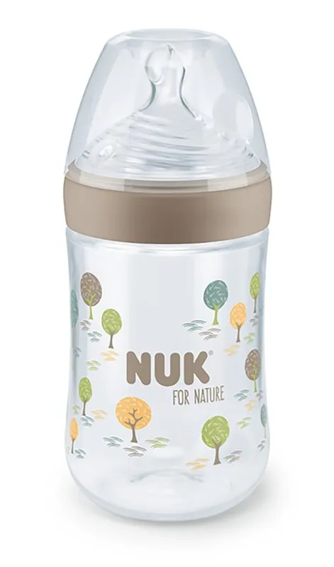 Bild 1 för NUK for Nature nappflaska 260 ml, beige