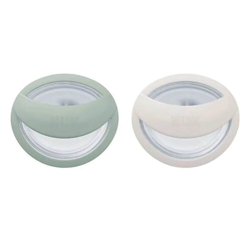 Bild 1 för NUK napp Mommyfeel silikon 2-pack 0-9 mån, grön