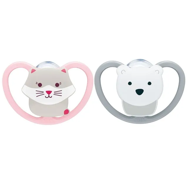 Alternativ bild 0 för NUK Perfect Match Air Cat/Polarbear, stl 6-18 mån 2 st