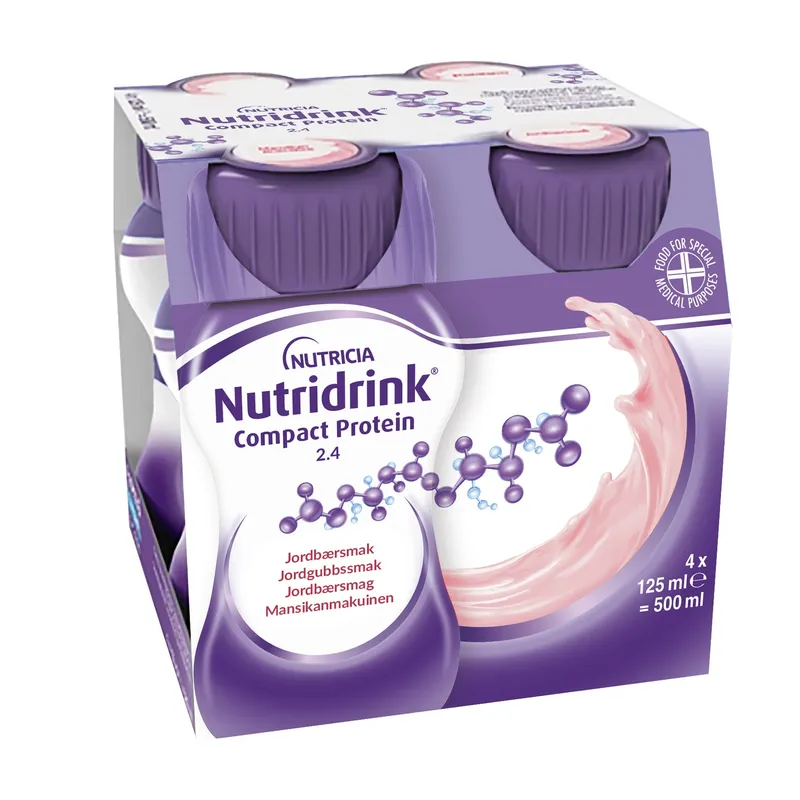 Bild 2 för Nutridrink Compact Protein Jordgubb 4 x 125 ml