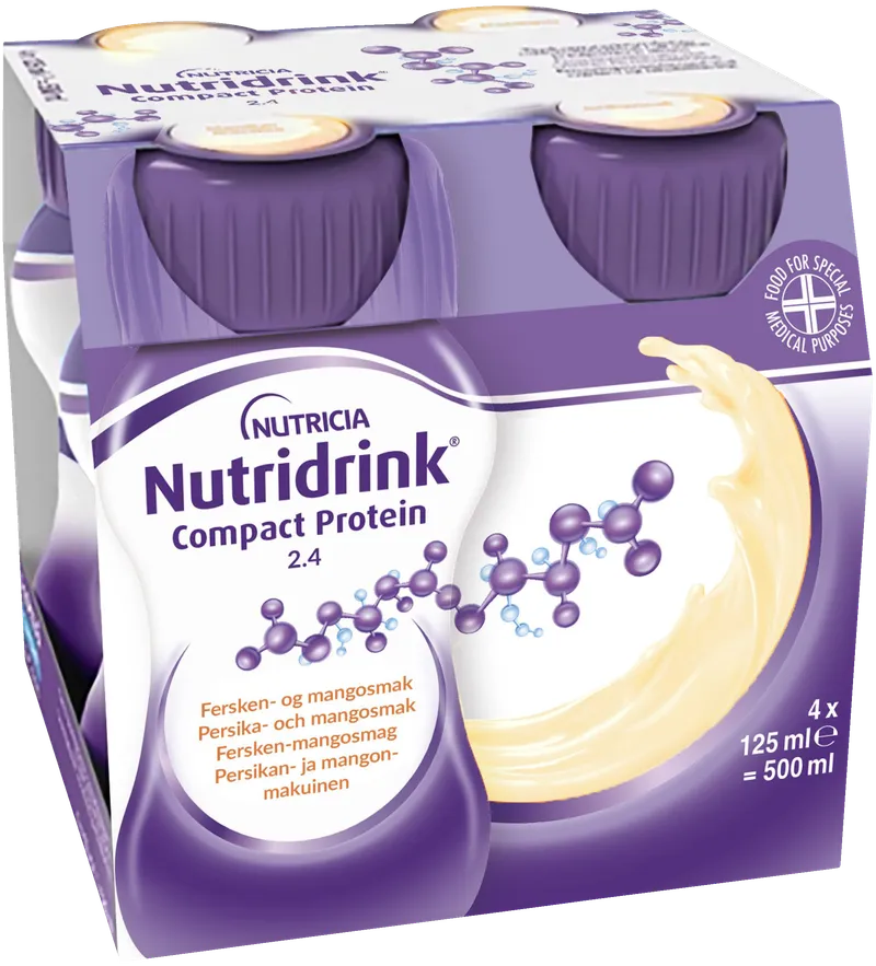 Alternativ bild 0 för Nutridrink Compact Protein Persika-Mango 4 x 125 ml