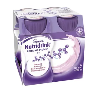 Produktfoto för Nutridrink Compact Protein Röda bär 4 x 125 ml