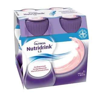 Produktfoto för Nutridrink Jordgubb 4 x 200 ml