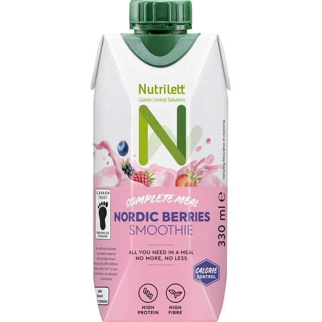 Alternativ bild 0 för Nutrilett Nordic Berries Smoothie 330 ml