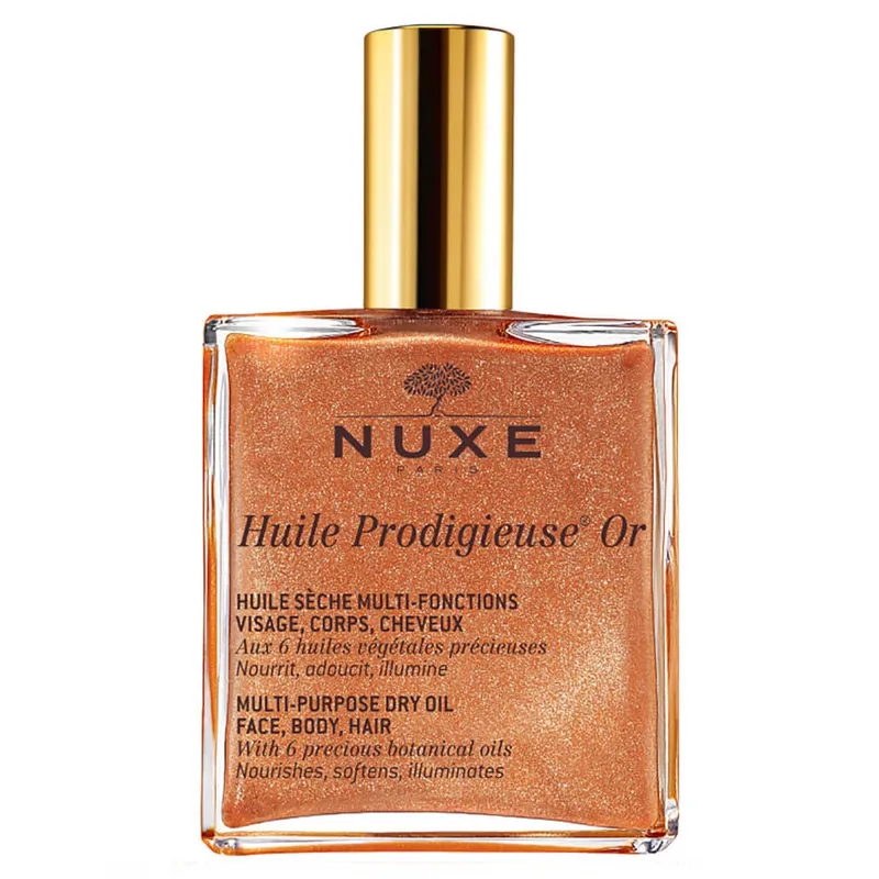 Bild 1 för Nuxe Huile Prodigieuse Or Multi-Purpose Dry Oil Face Body Hair (Shimmer) 50 ml