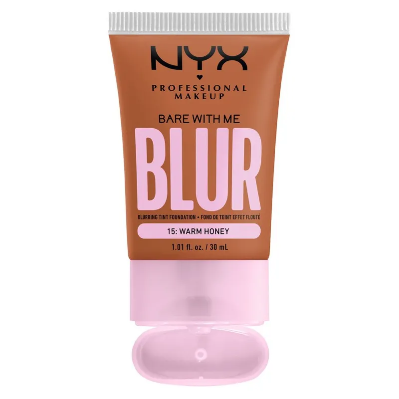 Bild 3 för NYX Professional Makeup Bare With Me Blur Tint Foundation Warm Honey 15 30 ml