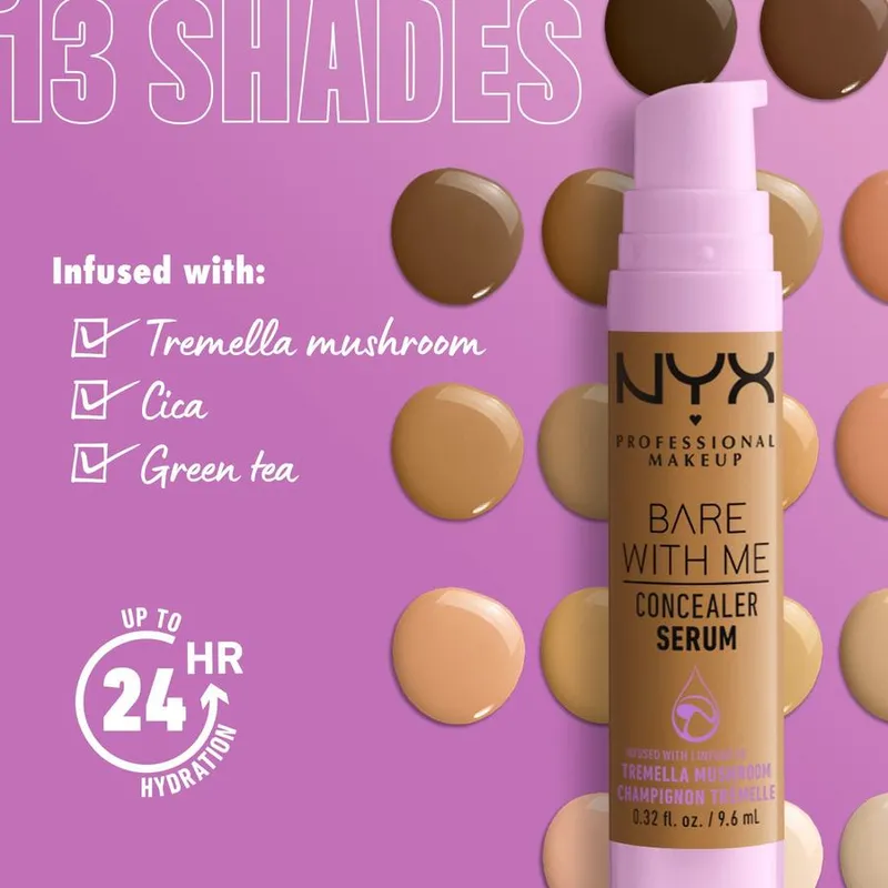 Bild 7 för NYX Professional Makeup Bare With Me Concealer Serum Rich 12 9,6 ml