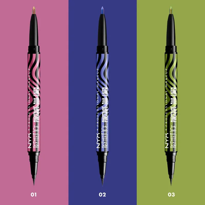 Bild 6 för NYX Professional Makeup Beetlejuice Pinstripe Eyeliner 01 Pink Waterproof - 1 pcs