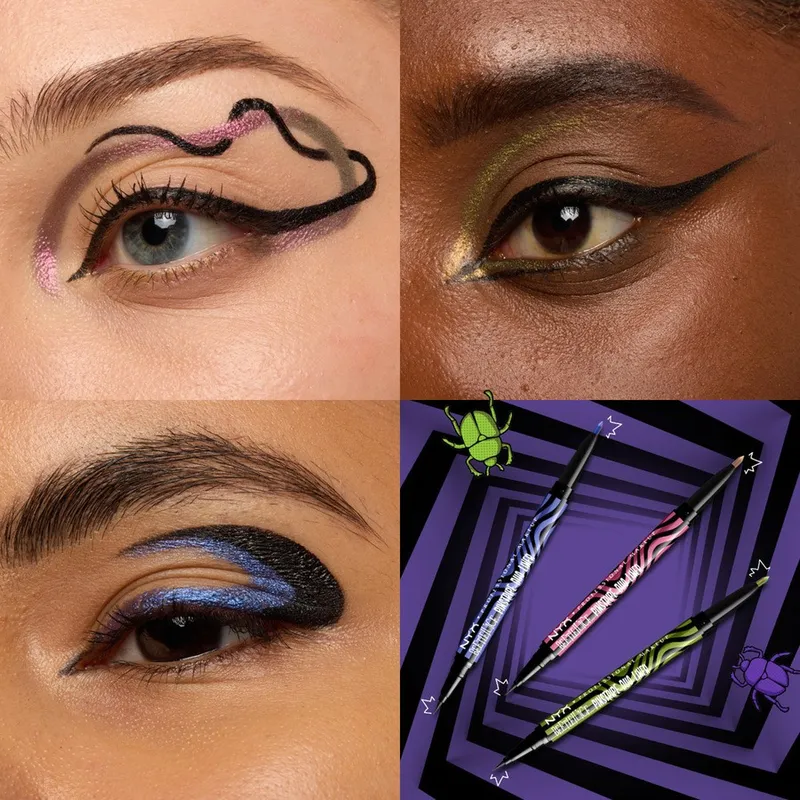 Bild 8 för NYX Professional Makeup Beetlejuice Pinstripe Eyeliner 01 Pink Waterproof - 1 pcs