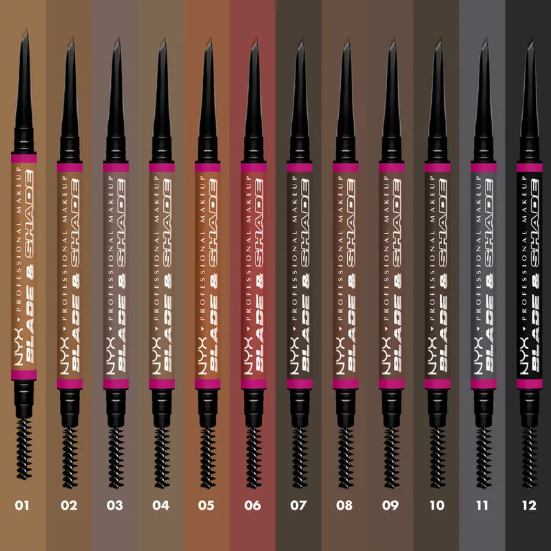 Bild 2 för NYX Professional Makeup Blade & Shade Brow Pencil 05 Auburn - 0,1 g