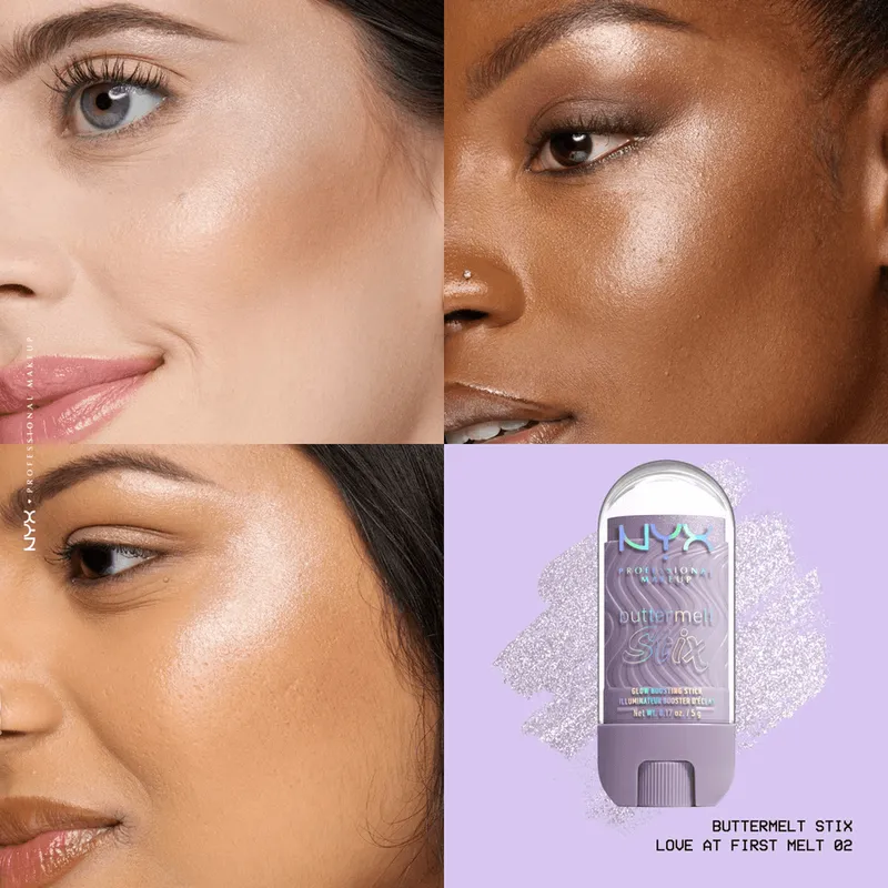 Bild 4 för NYX PROFESSIONAL MAKEUP Buttermelt Glaze Highlighter Stix 02 Love