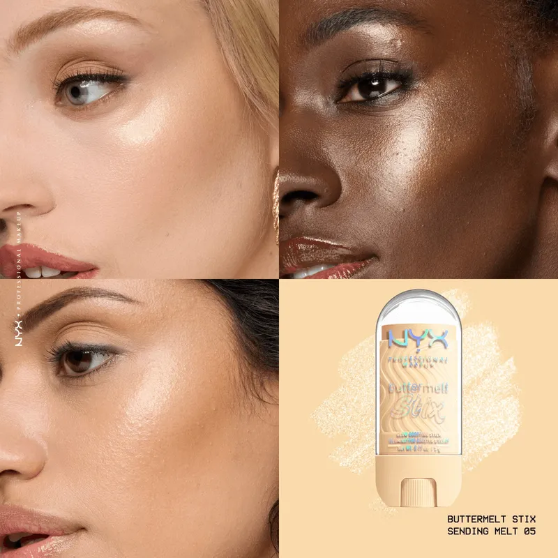 Bild 4 för NYX PROFESSIONAL MAKEUP Buttermelt Glaze Highlighter Stix 05 Send