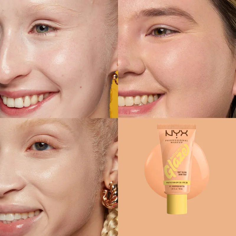 Bild 8 för NYX Professional Makeup Buttermelt Glaze SPF30 Foundation 01 Whip