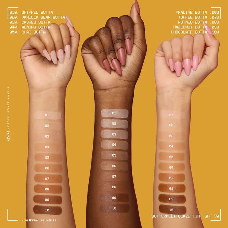 Bild 6 för NYX Professional Makeup Buttermelt Glaze SPF30 Foundation 02 Vani