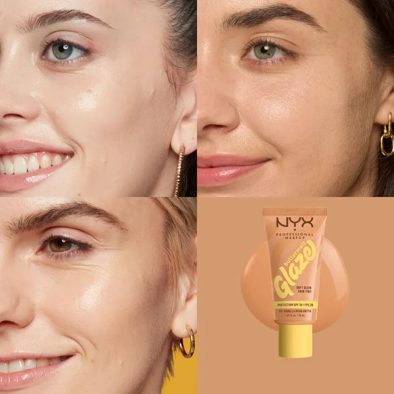 Bild 8 för NYX Professional Makeup Buttermelt Glaze SPF30 Foundation 02 Vani