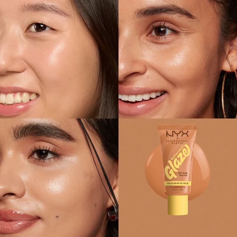 Bild 8 för NYX Professional Makeup Buttermelt Glaze SPF30 Foundation 03 Cash