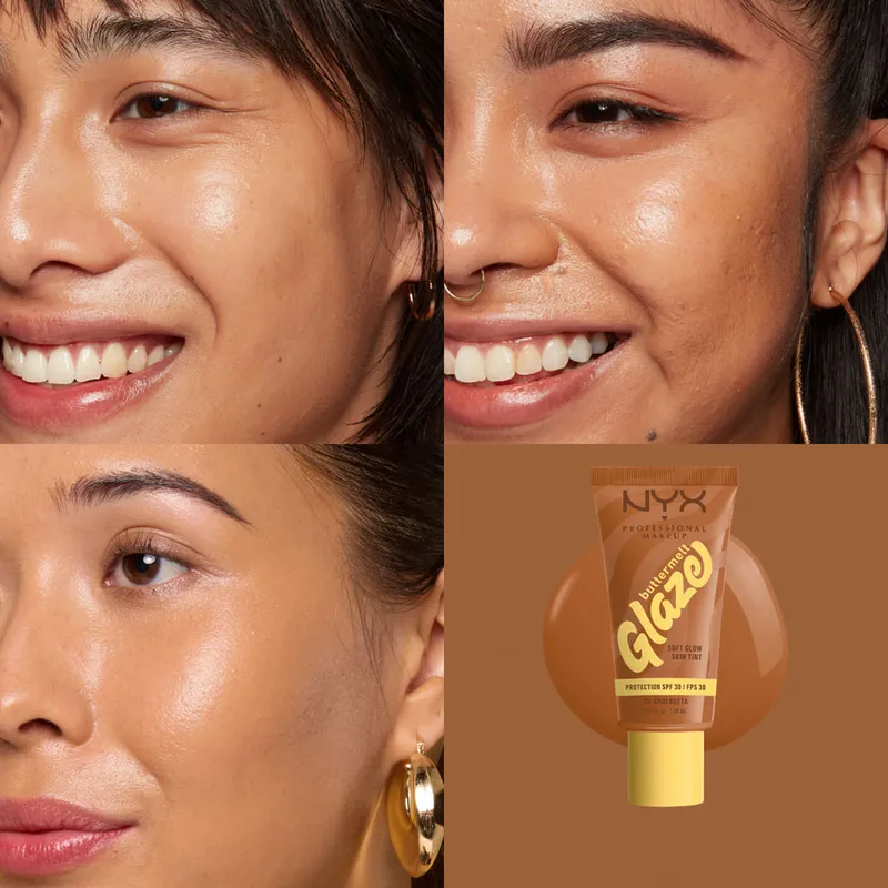 Bild 8 för NYX Professional Makeup Buttermelt Glaze SPF30 Foundation 05 Chai