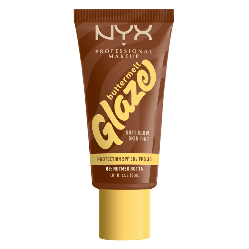 Bild 1 för NYX Professional Makeup Buttermelt Glaze SPF30 Foundation 08 Nutm