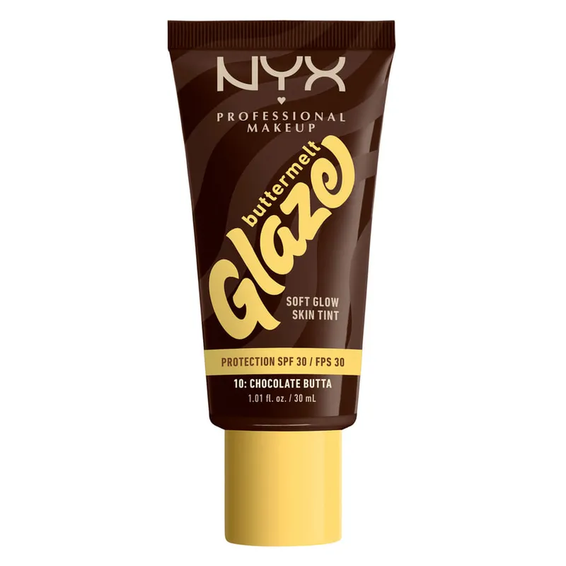 Bild 1 för NYX Professional Makeup Buttermelt Glaze SPF30 Foundation 10 Choc