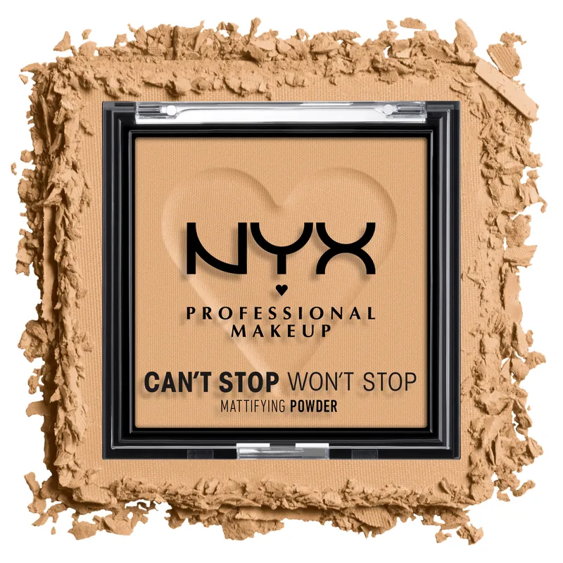 Bild 2 för NYX Professional Makeup Can’t Stop Won’t Stop Mattifying Powder Golden - 6 g