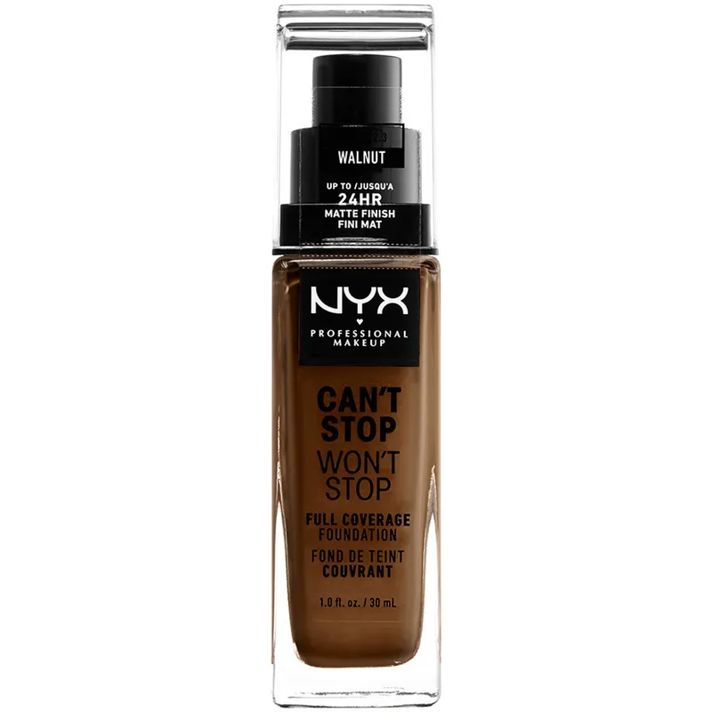 Alternativ bild 0 för NYX Professional Makeup Can't Stop Won't Stop Foundation Walnut - 30 ml