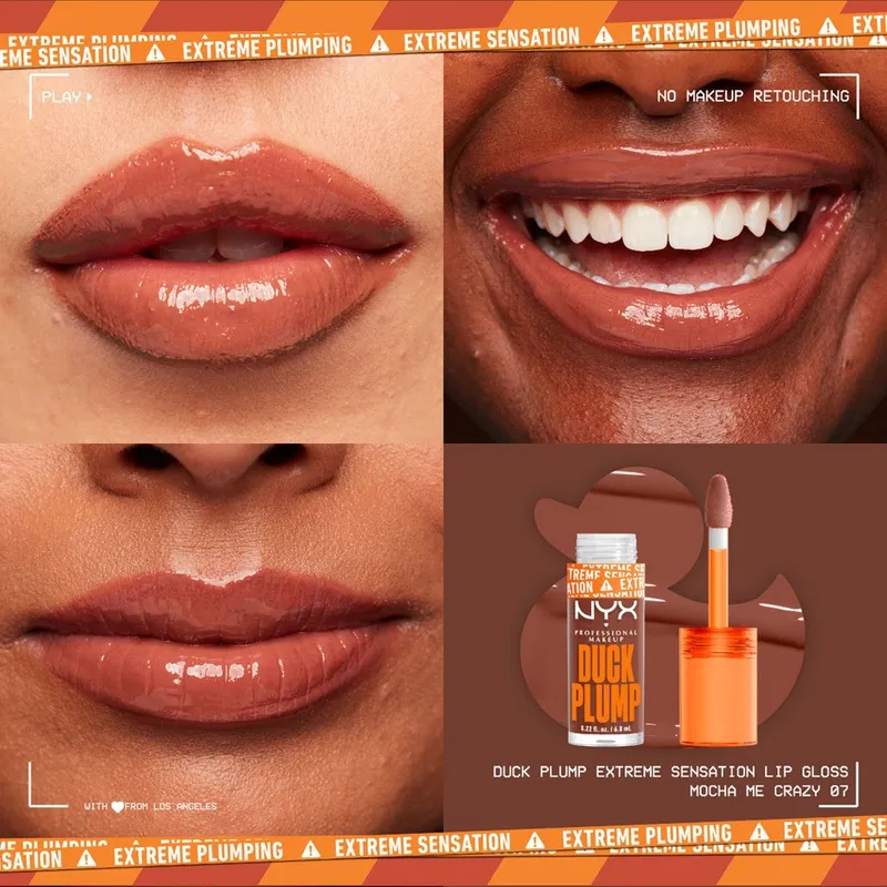 Bild 2 för NYX PROFESSIONAL MAKEUP Duck Plump Lip Lacquer 07 Mocha Me Crazy