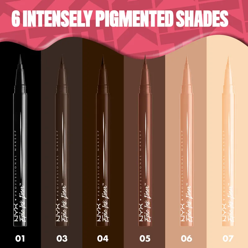Bild 5 för NYX PROFESSIONAL MAKEUP Epic Ink Waterproof Liquid Eyeliner 06 Lil Toa