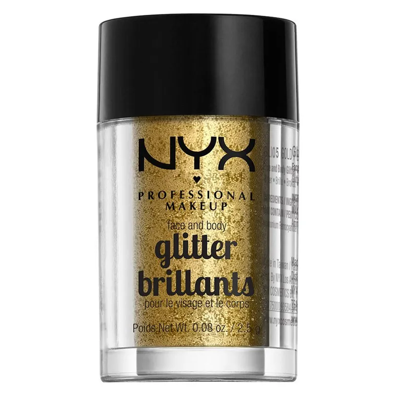 Bild 1 för NYX PROFESSIONAL MAKEUP Face & Body Glitter Gold