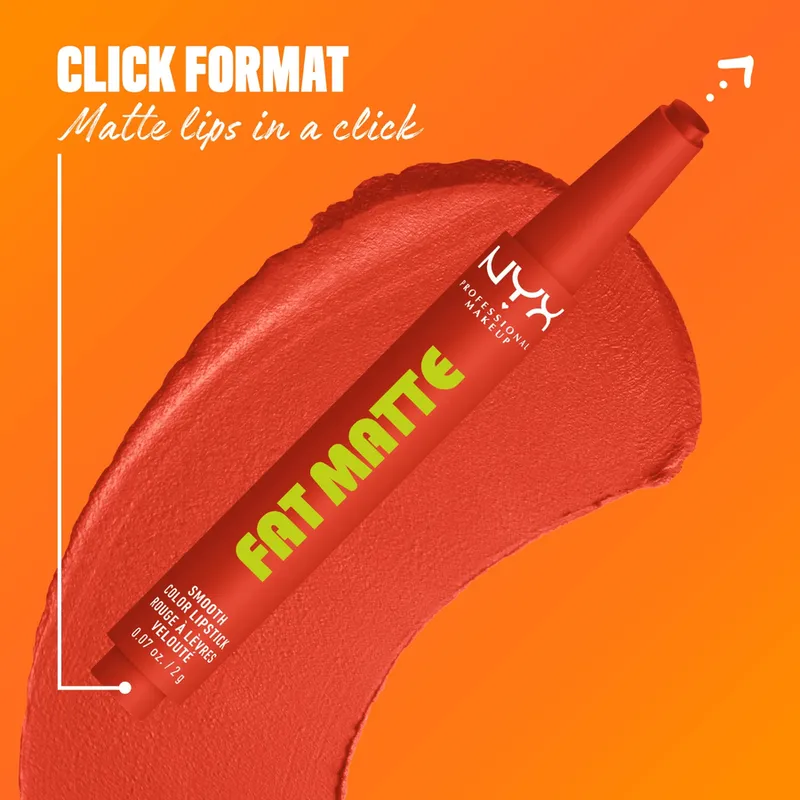 Bild 6 för NYX Professional Makeup Fat Matte Slick Click 05 Comfy Caramel 8m