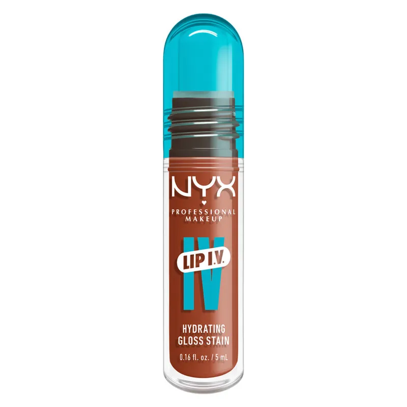 Bild 1 för NYX Professional Makeup Lip I.V. Hydrating Gloss Stain 01 Caramel Drip - 5 ml