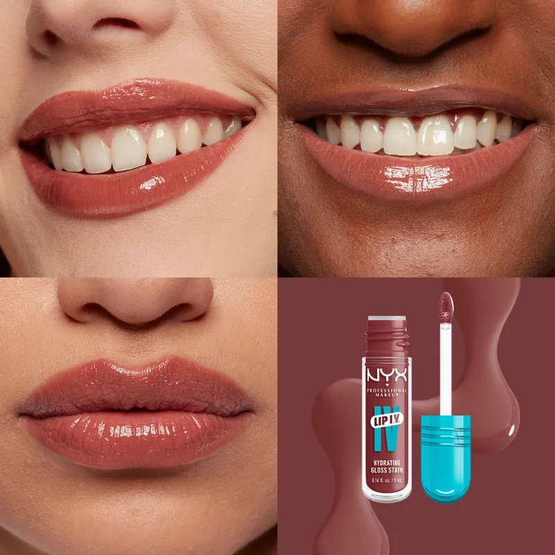 Bild 6 för NYX Professional Makeup Lip I.V. Hydrating Gloss Stain 02 Hydra-H