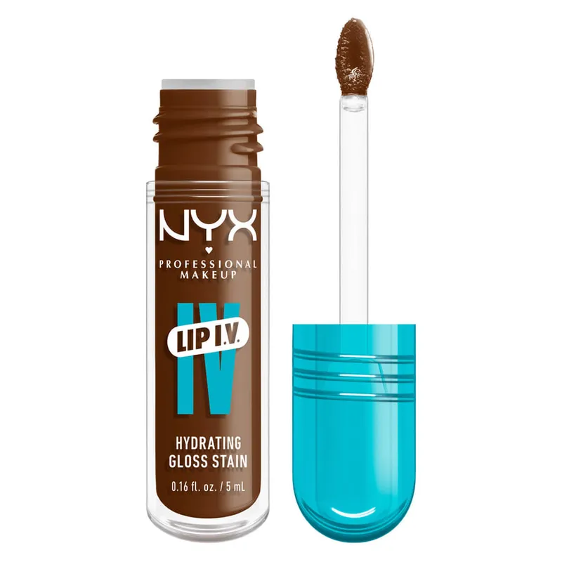 Bild 6 för NYX Professional Makeup Lip I.V. Hydrating Gloss Stain 04 Cocoa Quench! - 5 ml